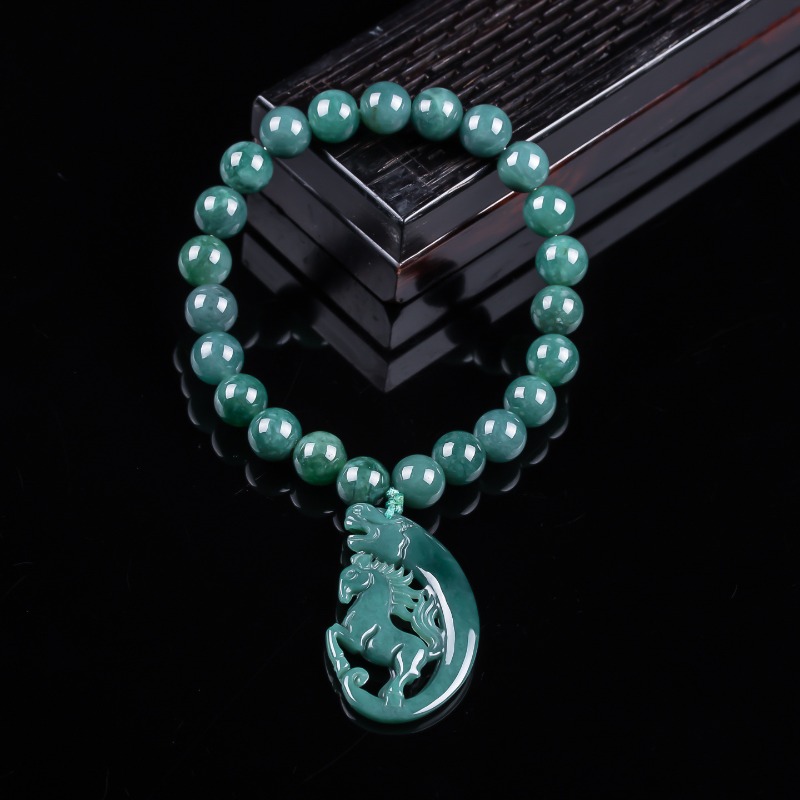 Jewelry & Watches Sp Z Oo Opinie - Bracelet en jadeite naturelle bleu eau