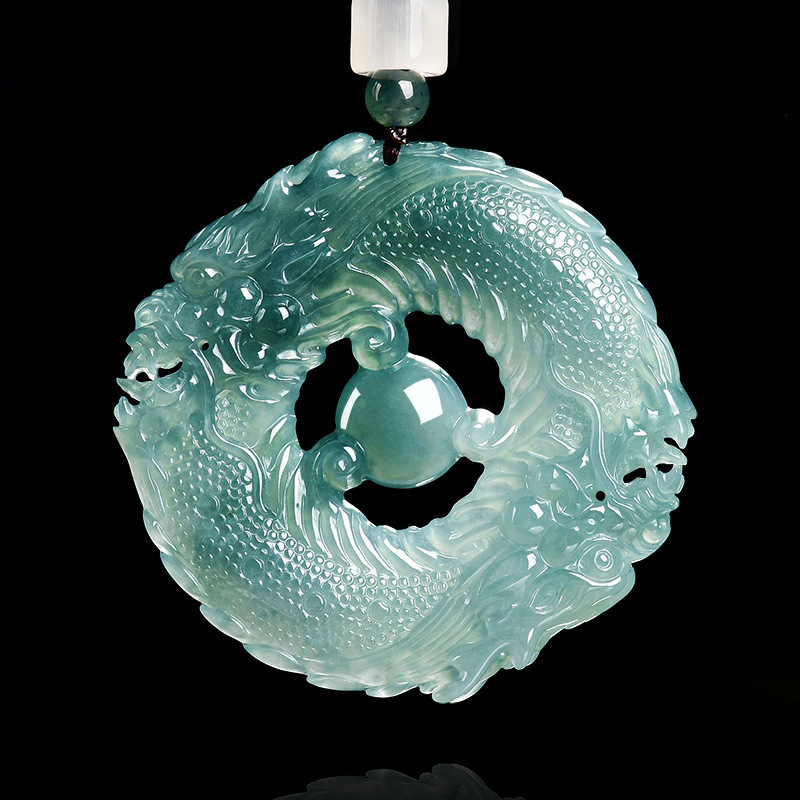 Jewelry & Watches Sp Z Oo Opinie - Collier pendentif en jade bleu émeraude