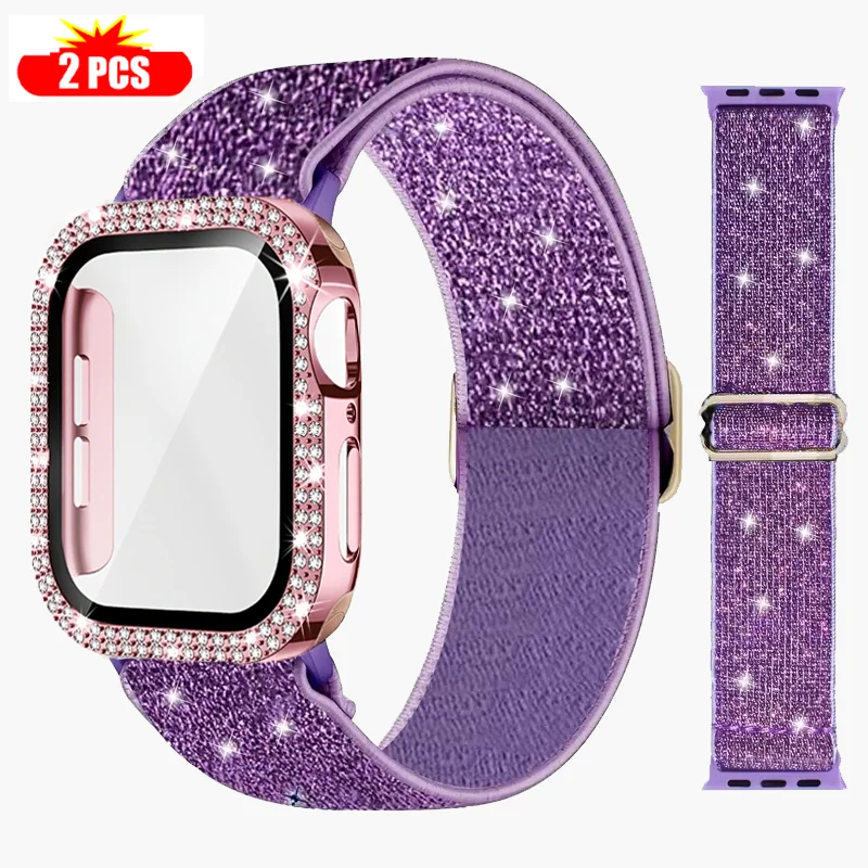 Jewelry Smart Watches - Bracelet + étui pour Apple Watch,