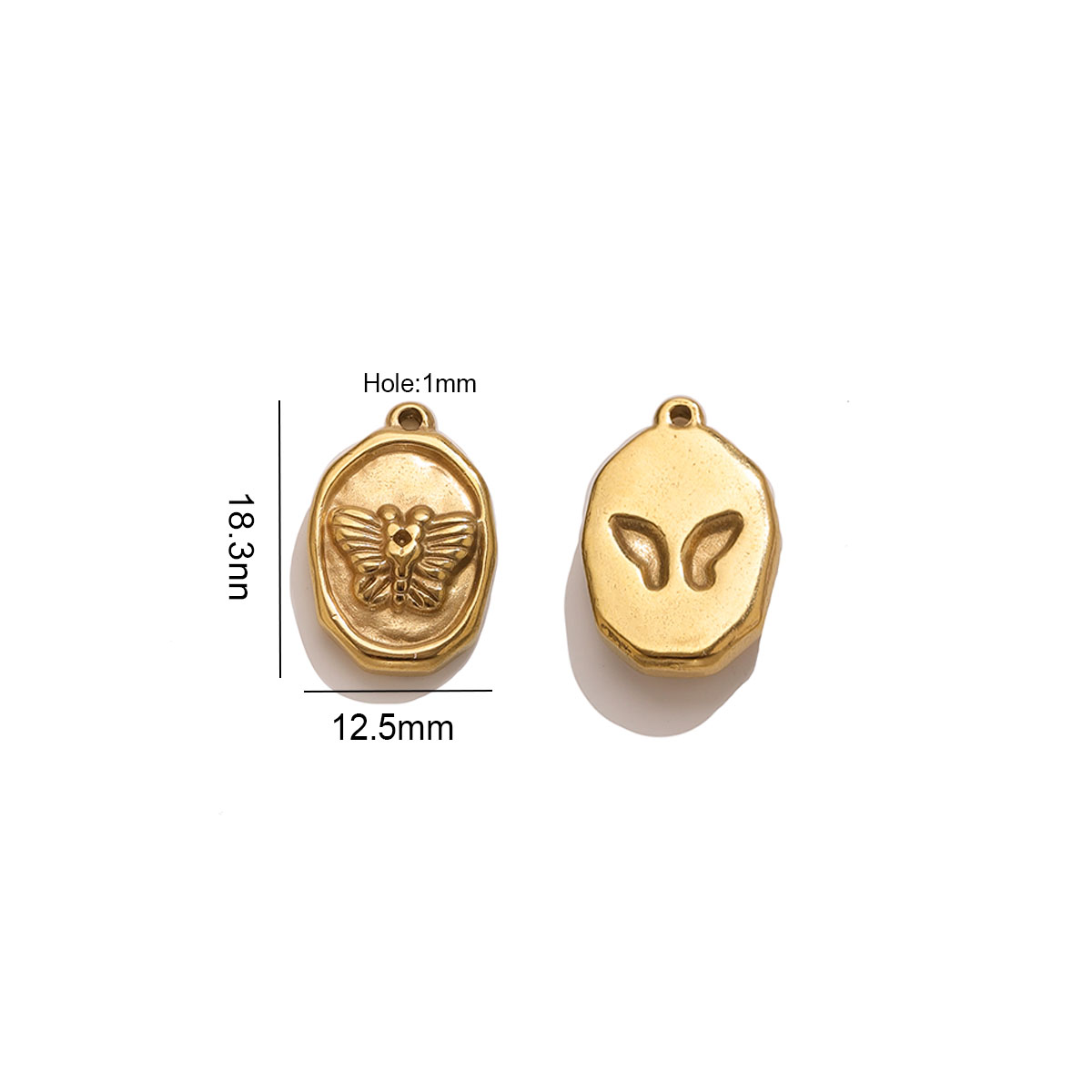 6 pendentifs ovales en forme d - Butterfly Pendant Necklace avis et prix
