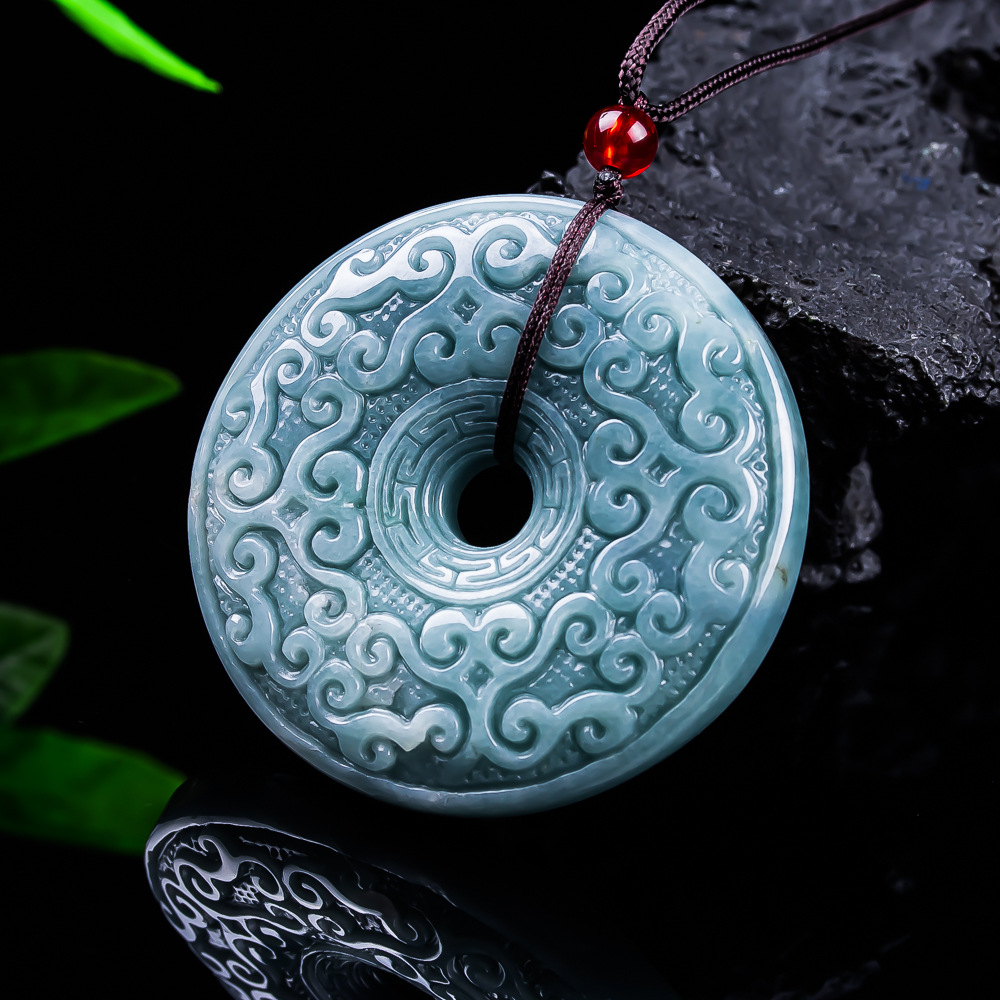Collier pendentif fleur en jad - Jewelry & Watches Sp Z Oo Opinie avis et prix