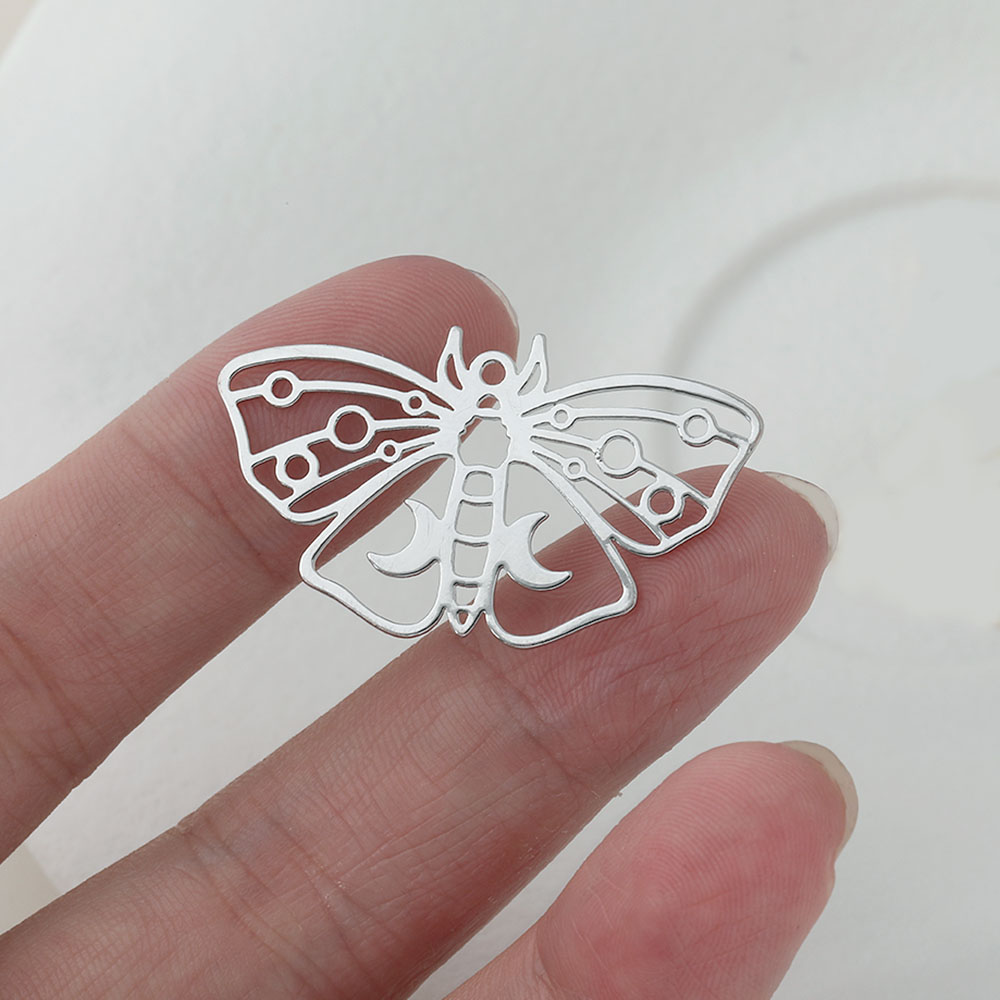 Feuille plaquée or 14K, Surfac - Butterfly Pendant Necklace avis et prix