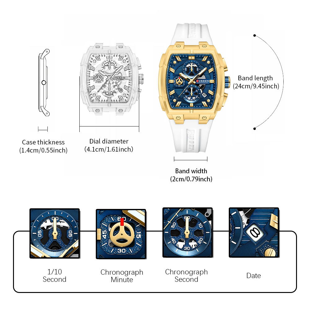 Montre vintage de luxe CURREN  - Jewelry And Watches avis et prix