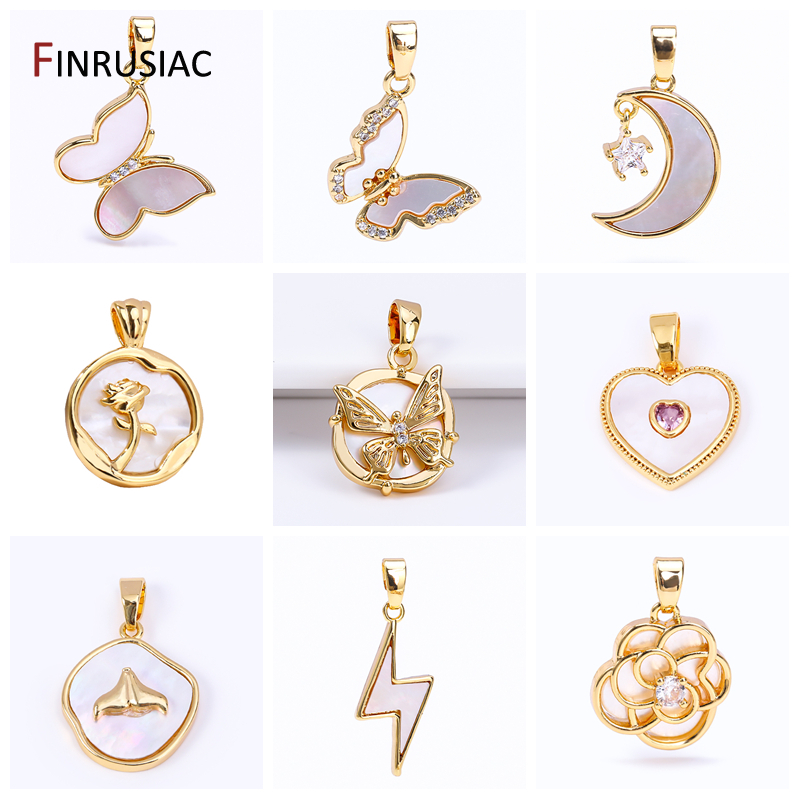 Breloques en laiton plaqué or  - Butterfly Pendant Necklace avis et prix