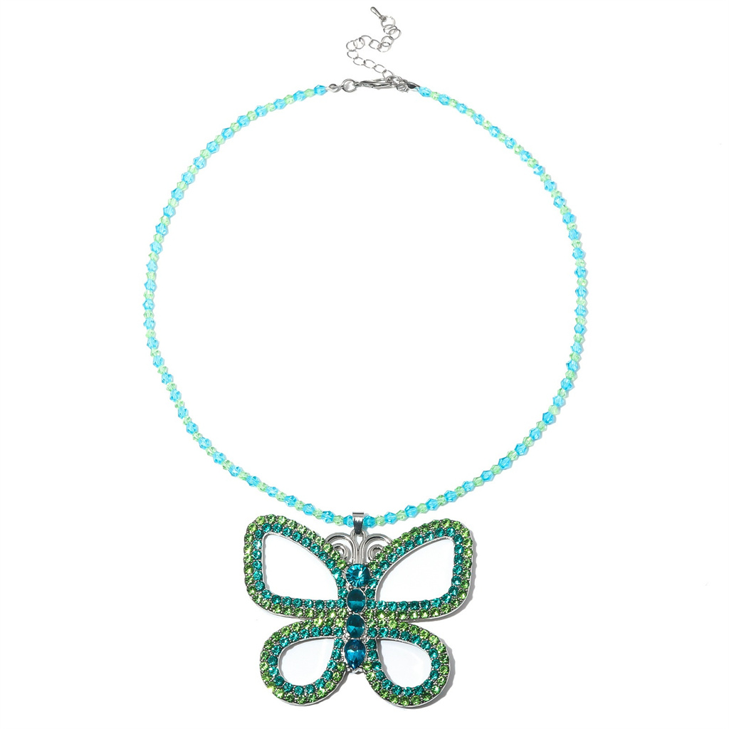 Collier pendentif papillon exa - Butterfly Pendant Necklace avis et prix