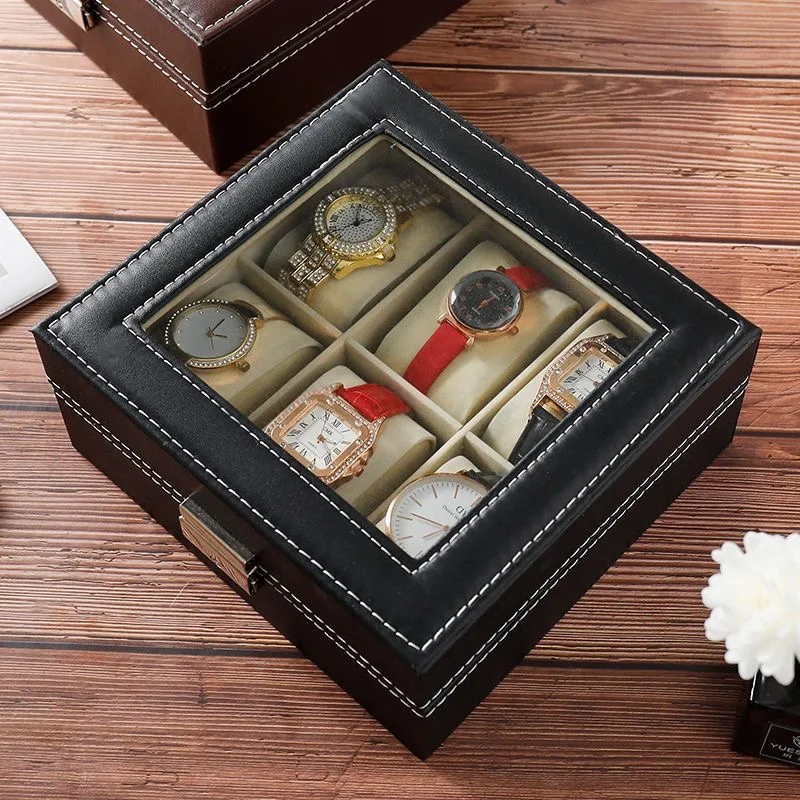 Boîte de montre en cuir haut d - Jewelry Or Watches avis et prix