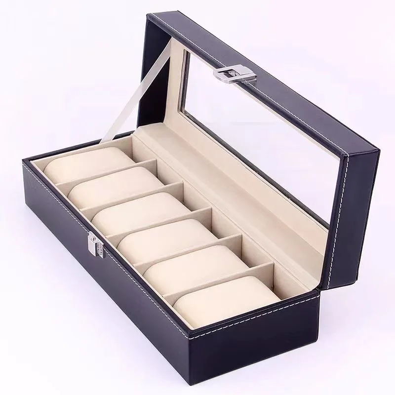 Boîte de montre en cuir haut d - Jewelry Or Watches avis et prix