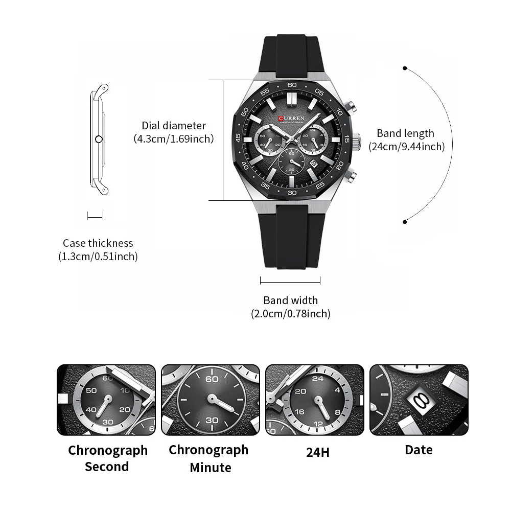 Montre sport pour homme CURREN - Jewelry And Watches avis et prix