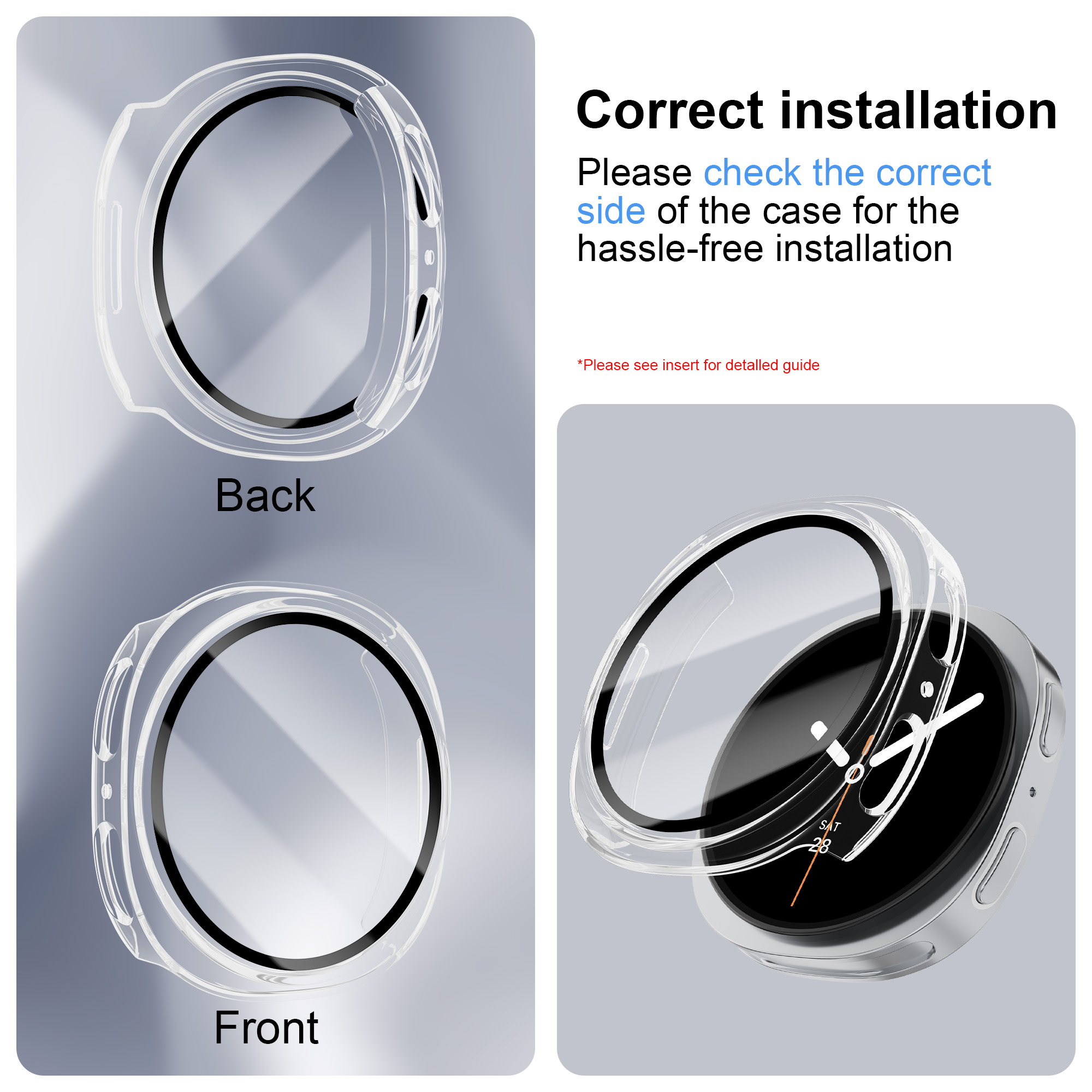 Verre trempé + boîtier PC pour - Jewelry Smart Watches avis et prix