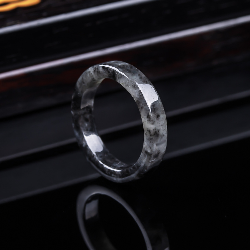 Bague en jadéite noire de Birm - Jewelry & Watches Sp Z Oo Opinie avis et prix