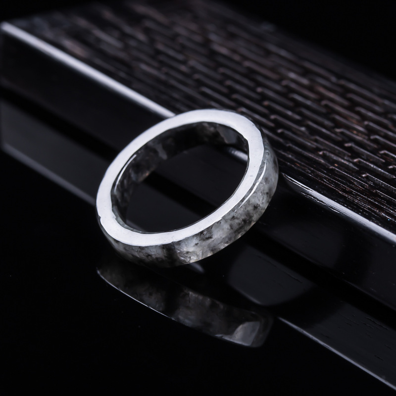 Bague en jadéite noire de Birm - Jewelry & Watches Sp Z Oo Opinie avis et prix