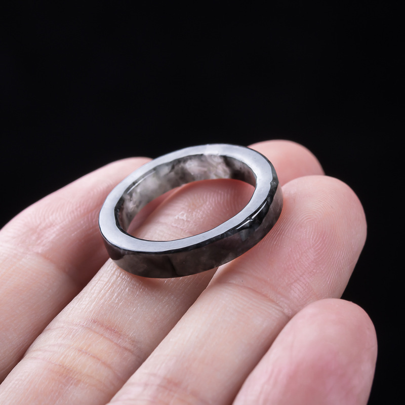 Bague en jadéite noire de Birm - Jewelry & Watches Sp Z Oo Opinie avis et prix