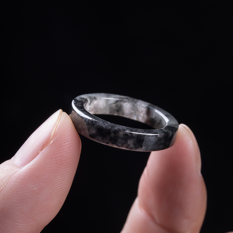 Bague en jadéite noire de Birm - Jewelry & Watches Sp Z Oo Opinie avis et prix